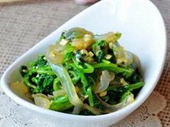 凉拌海蜇菠菜
